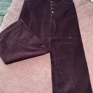 Women’s Burgundy Corduroy Pants